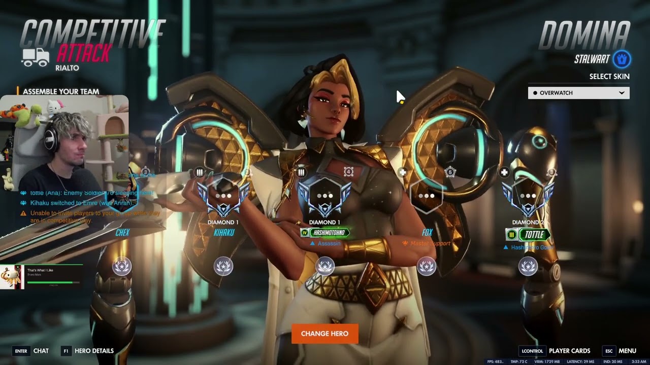 33k DMG as Domina! ColourHex Pro Domina Gameplay Overwatch Archive
