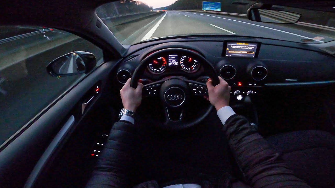 2019 Audi A3 Limousine 1.0 TFSI (116HP) 4K Sunset Evening Night Autobahn and City POV Test Drive