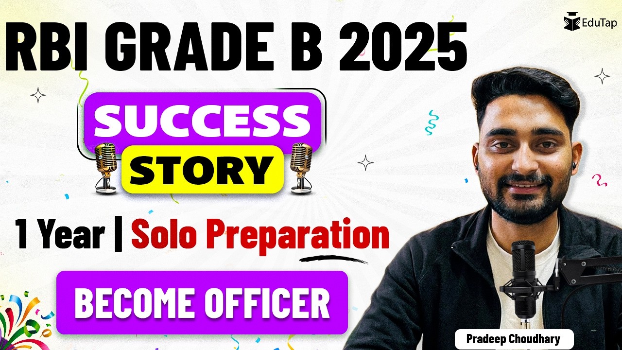 RBI Grade B Topper Interview 2025 | Started Late, Still Cracked RBI Manager Exam