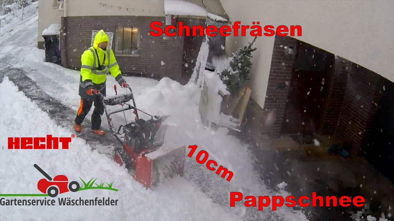Schneefräsen 10cm schwerer Schnee - Hecht 9556 Schneefräse