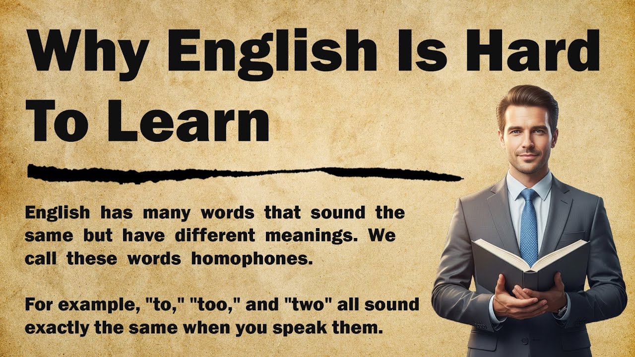 Why English Is So Hard 🤔📚|| Learn English Through Story 📖 | Level 2 | Graded Reader 🎧📘