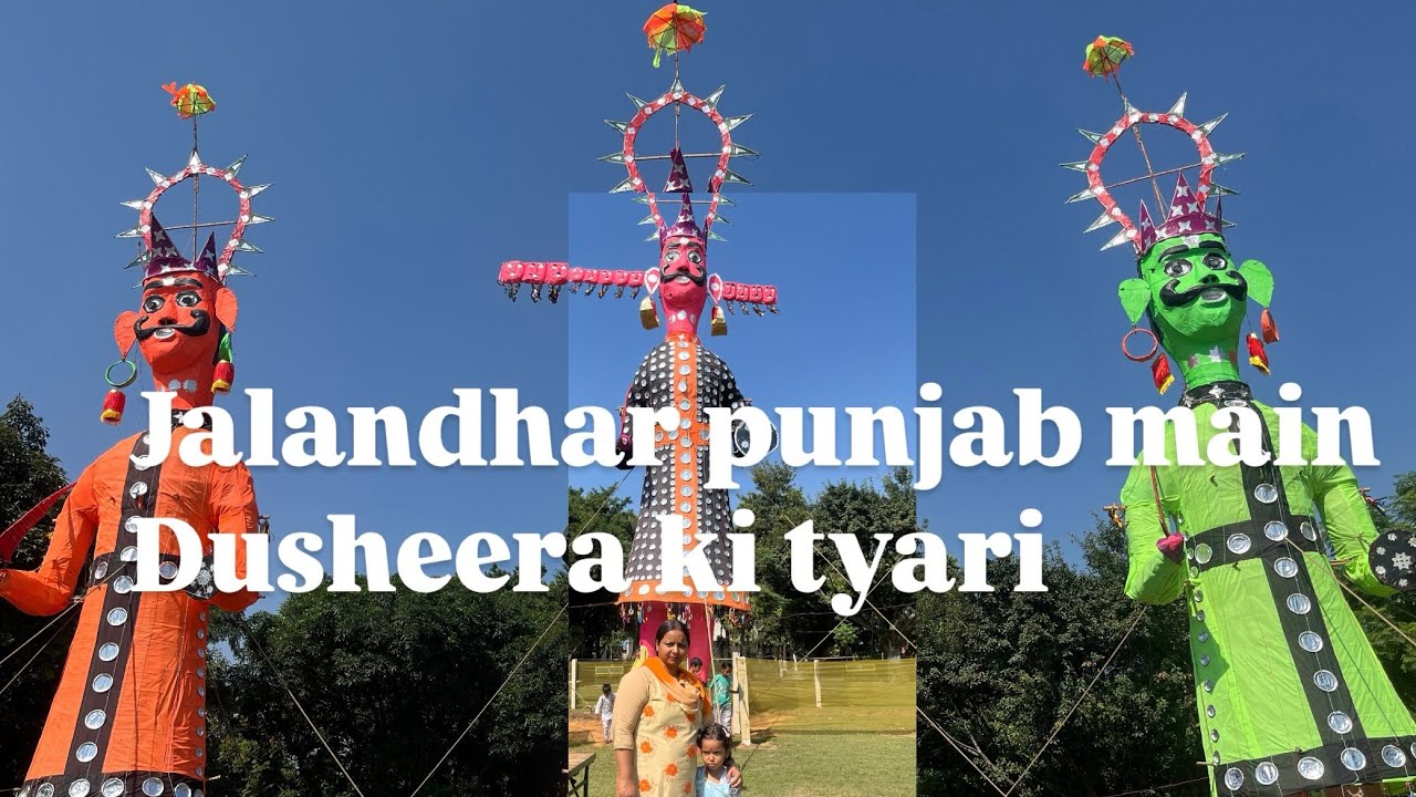 Jalandhar ke Famous Ravan’s || Adarsh Nagar Dussehra Festival 2024 || Ravan in every Street | vlog
