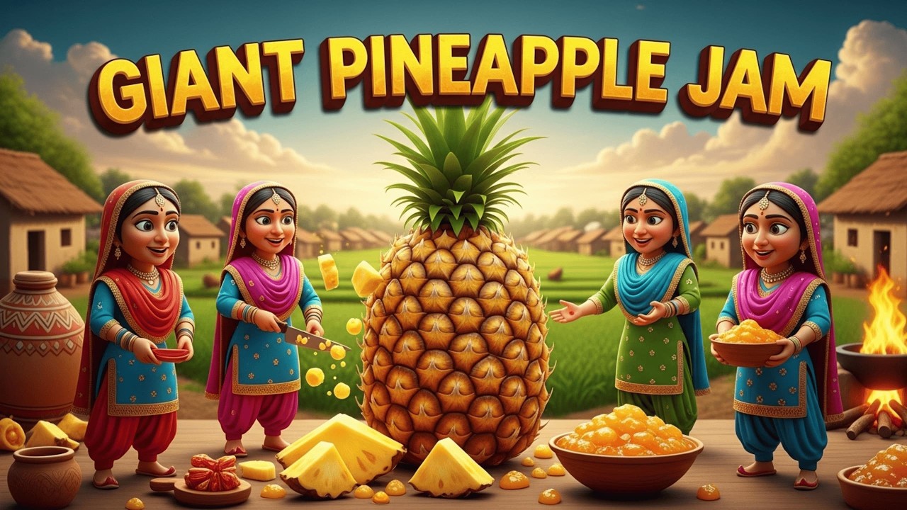 Tiny Village Women Make GIANT Pineapple Jam! 🍍😱