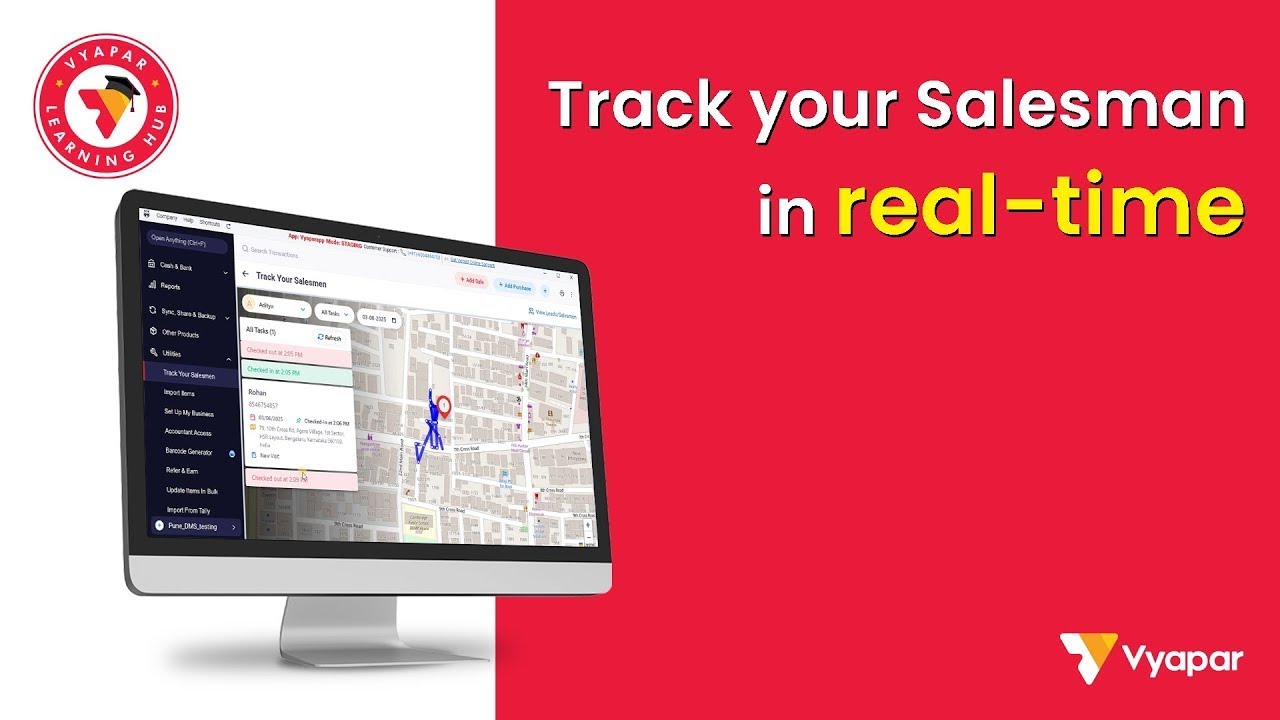 Monitor your field salesman’s work and sales activity in real time.📍📊