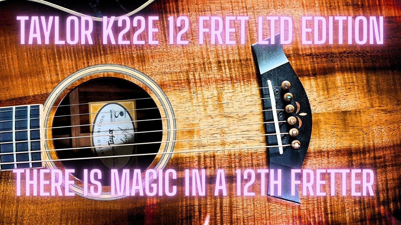 Taylor K22e 12 Fret Limited Edition, полностью из древесины коа, Grand Concert