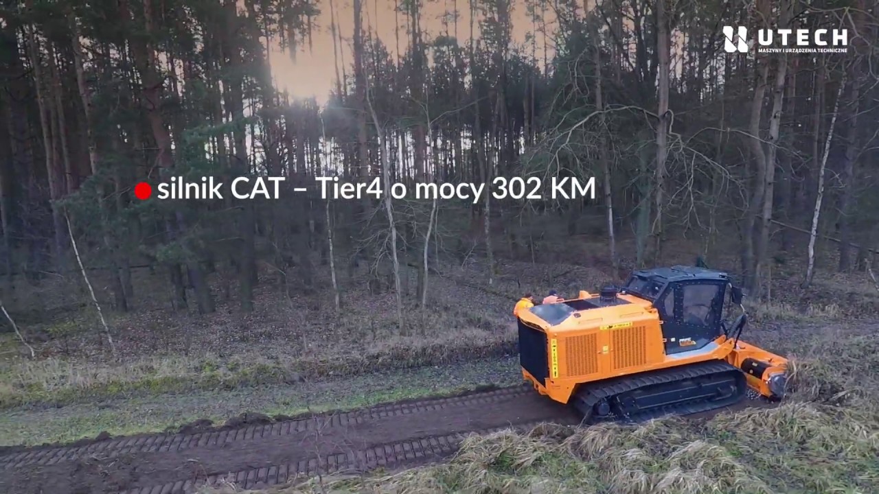 PrimeTech PT300 - samobieżny mulczer hydrauliczny na podwoziu gąsienicowym