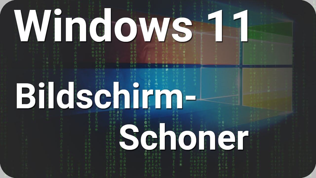 Windows 11 neue Bildschirmschoner ? 😎 kostenlos - Matrix
