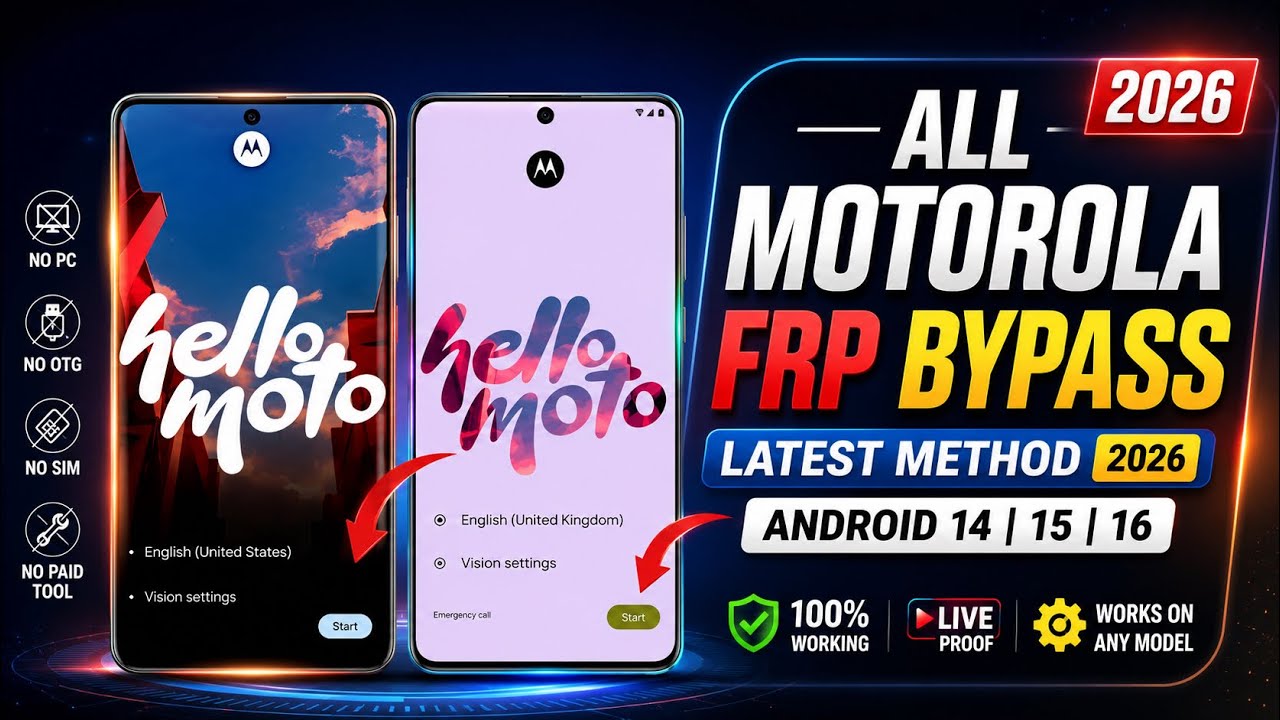 🚀 All Moto/Motorola FRP Bypass Android 14/15/16 | August Security Patch | No PC | Skip Google Lock ✅