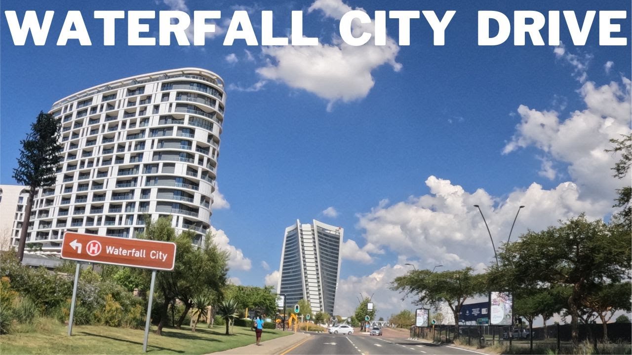 Waterfall City - Driving in a beautiful area - Johannesburg, South Africa