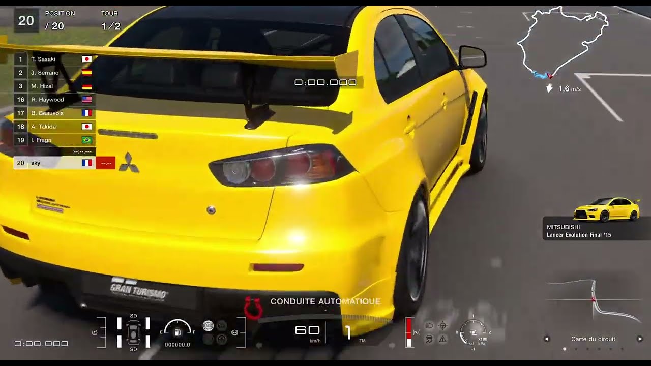 Gran Turismo 7 - Nürburgring - WTC600 - Mitsubishi Lancer Evo X Final Edition '15 - 600PP