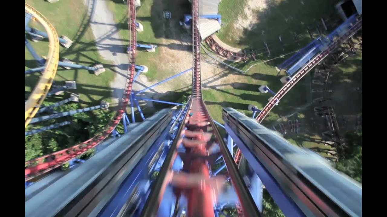 Mr. Freeze Reverse Blast POV 2012 Roller Coaster Six Flags Over Texas