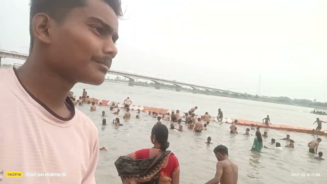 Bhanji ka mundan Saryu nadi snan
