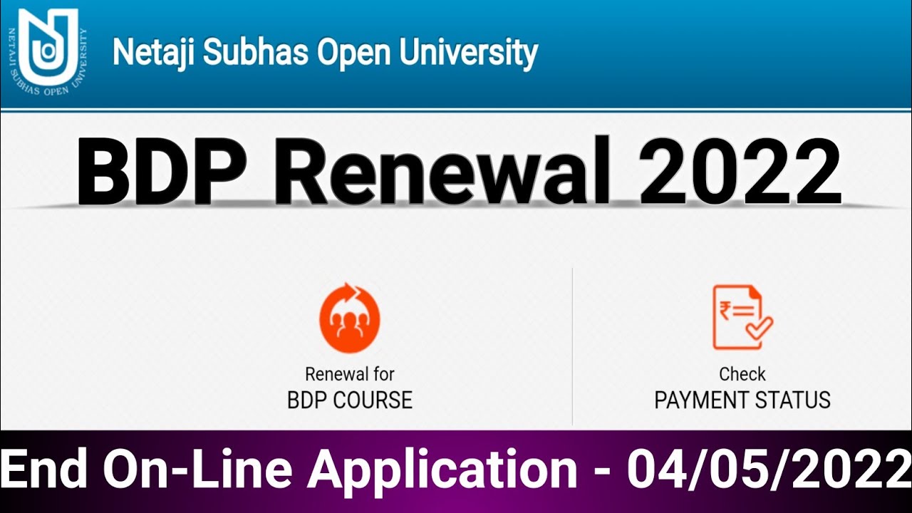 How to Fill-up NSOU BDP Renewal Form 2025 || BDP Renewal || Full Process @ Sd Mainuddin