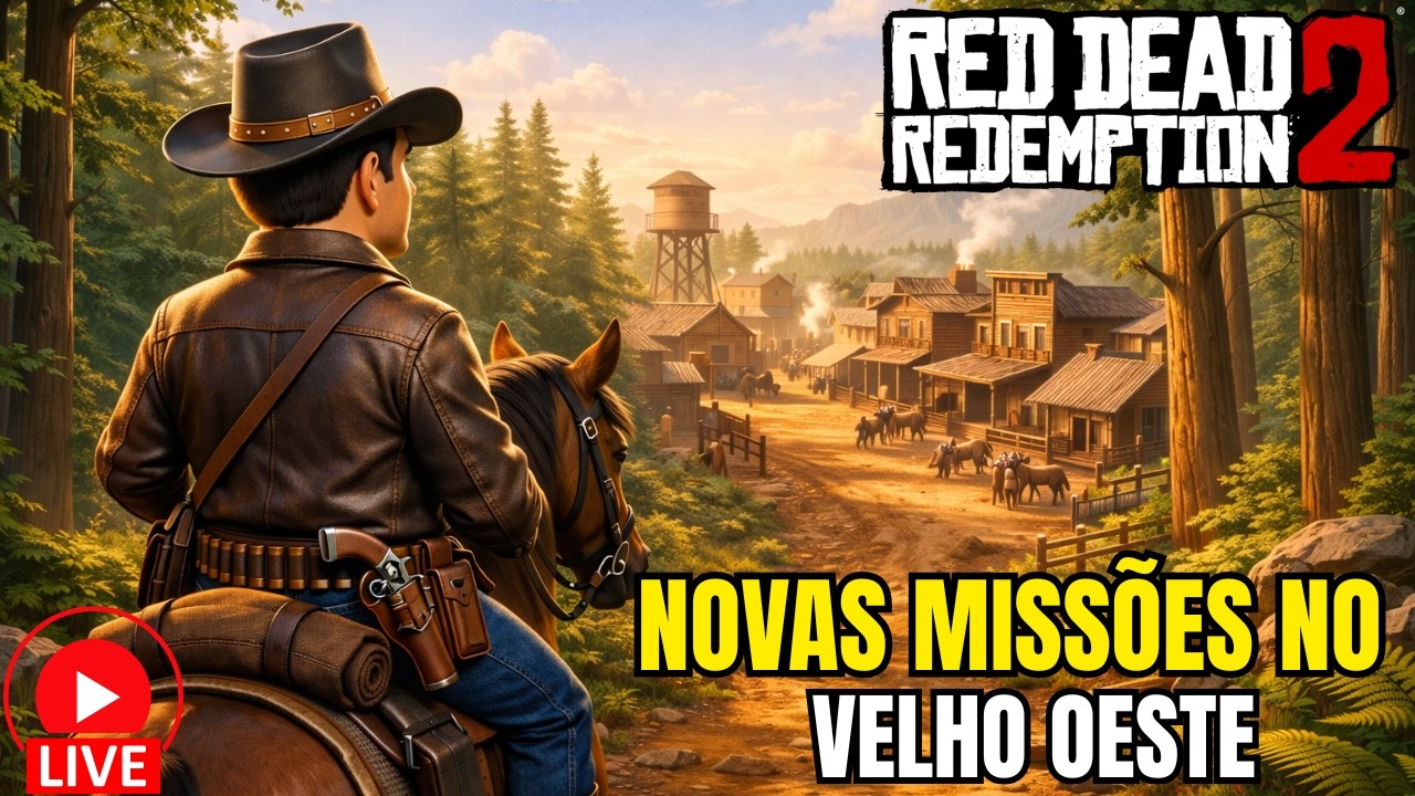 🔴AO VIVO | NOVAS MISSÕES NO VELHO OESTE! A aventura não para em Red Dead Redemption 2! 🤠🔥