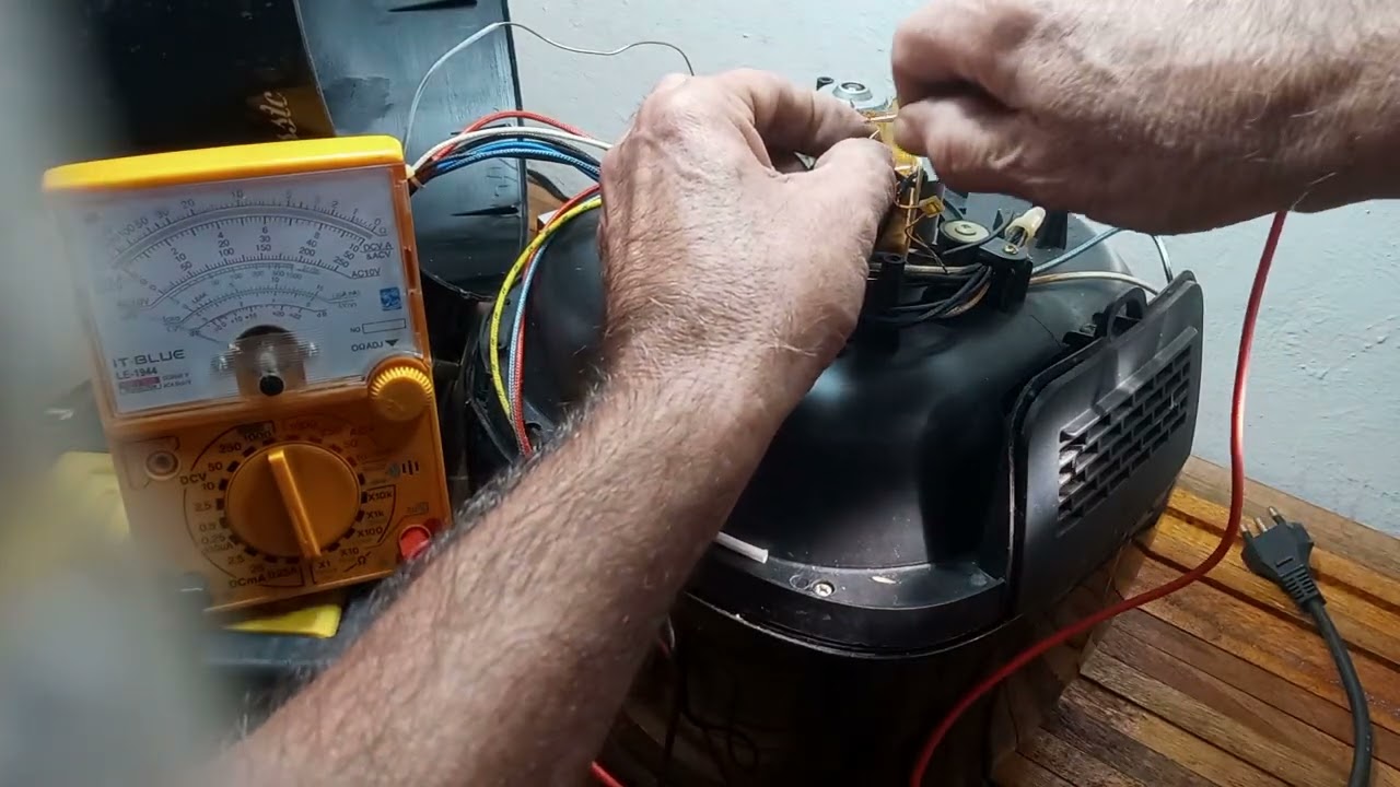 consertando fritadeira eletrica