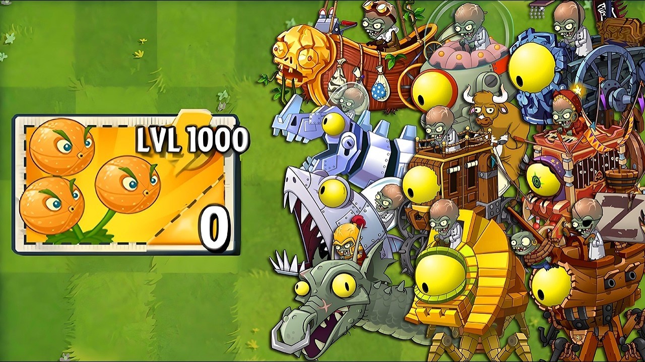 All Plants LEVEL 1 vs All Zombots - PVz 2 Zomboss Battlez Gardenless