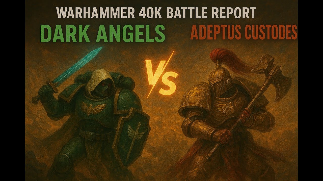 Dark Angels (Wrath) vs Adeptus Custodes (Lions) | Warhammer 40k Battle Report