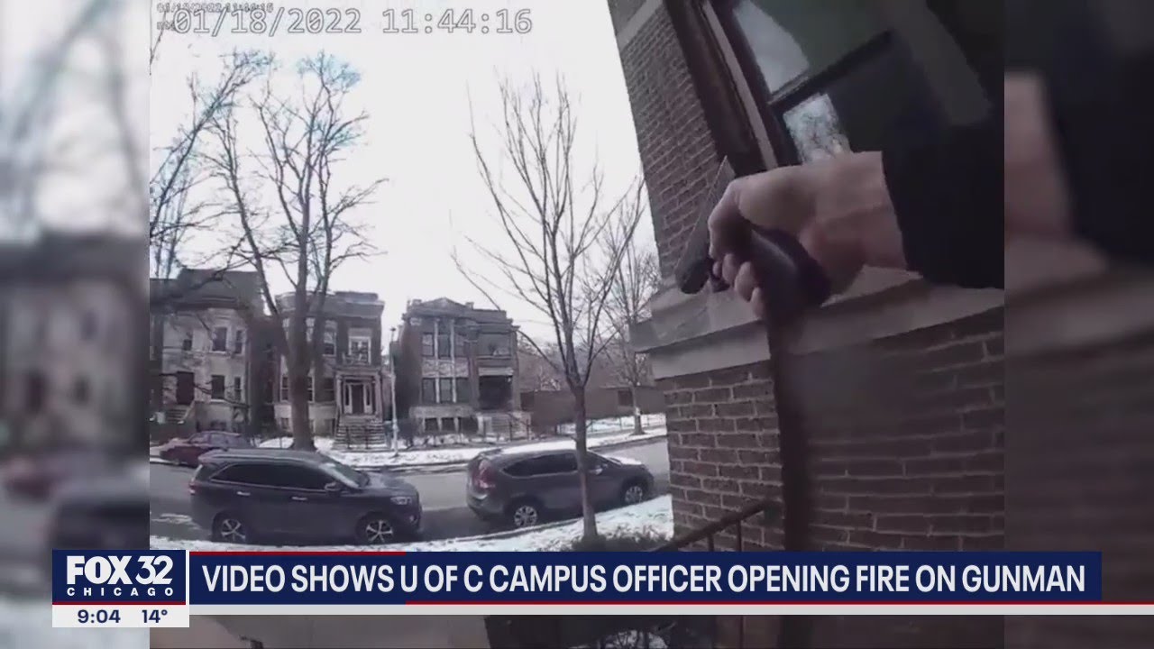 Video shows U of C campus officer opening fire on gunman