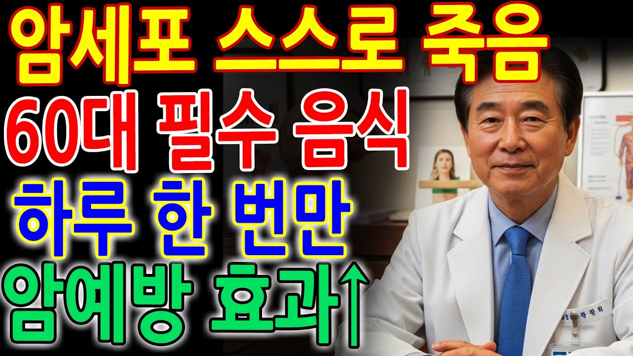 암세포가 절대 살 수 없는 몸을 만드는 간단한 방법｜의사가 알려주는 암예방 음식｜노후 건강｜건강정보｜오디오북
