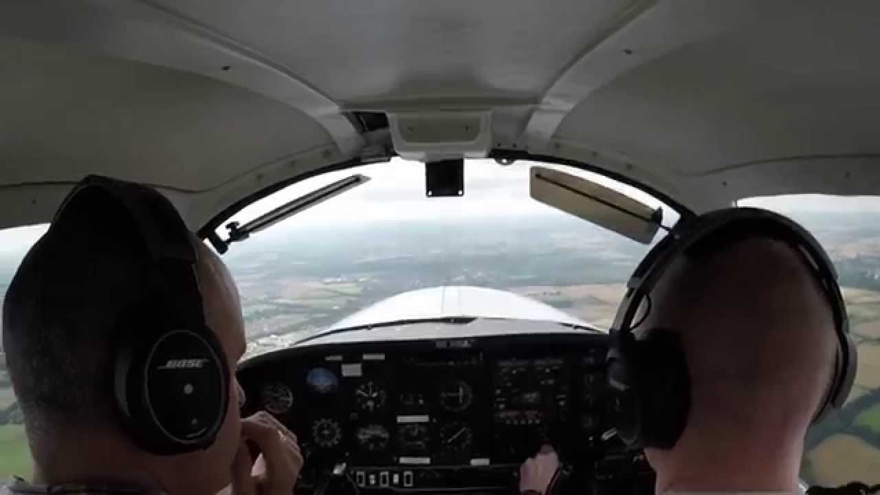 Cranfield to Shoreham flight with Live ATC