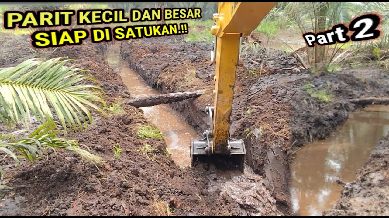 Dan di sini lah antara parit kecil dan parit besar di pertemukan