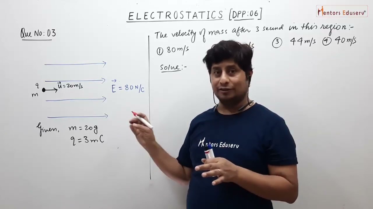 Daily Practice problems:06 Electrostatics by Muzzammil Siddiqui Sir,Graviton Academy Patna