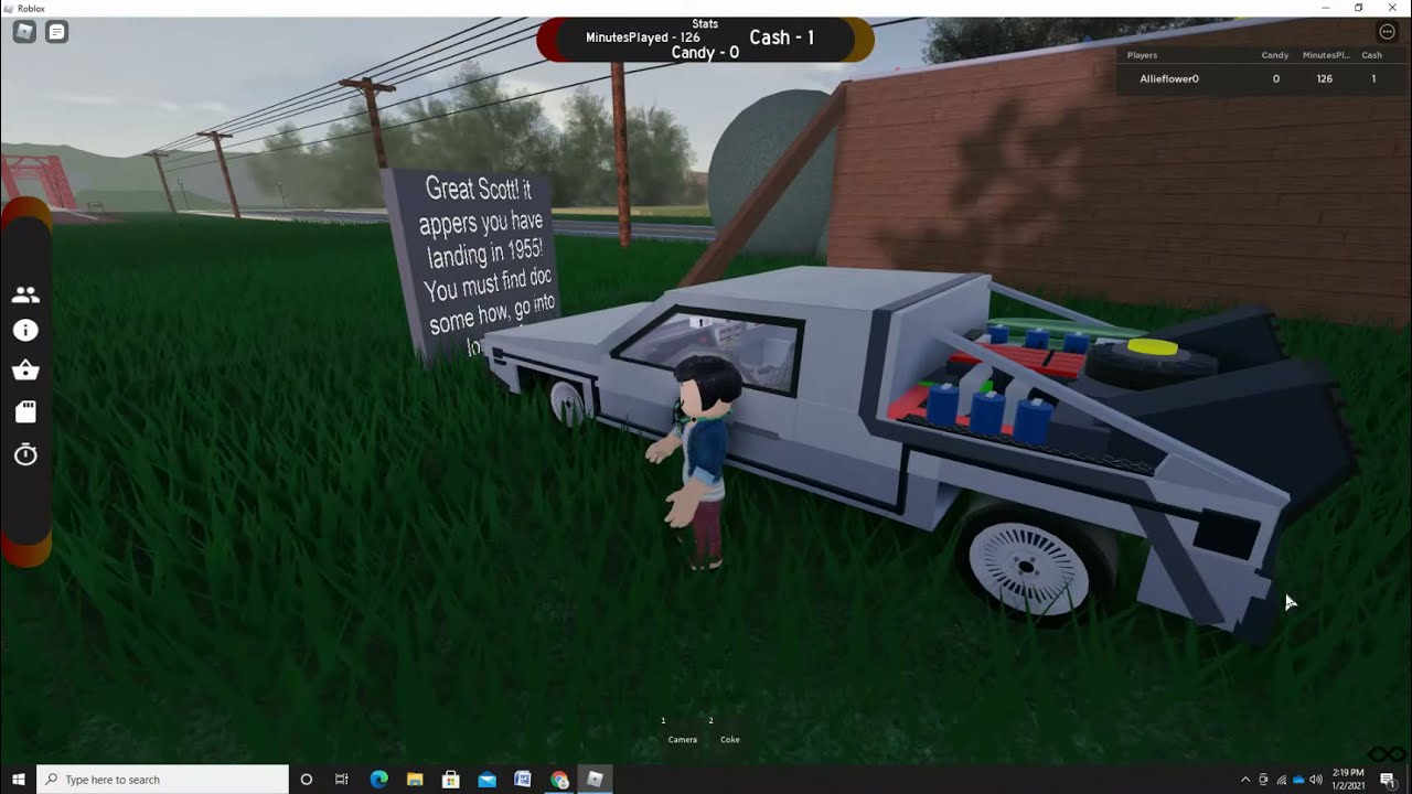 Back To The Future (1/2) Roblox story by MegaSpaghett