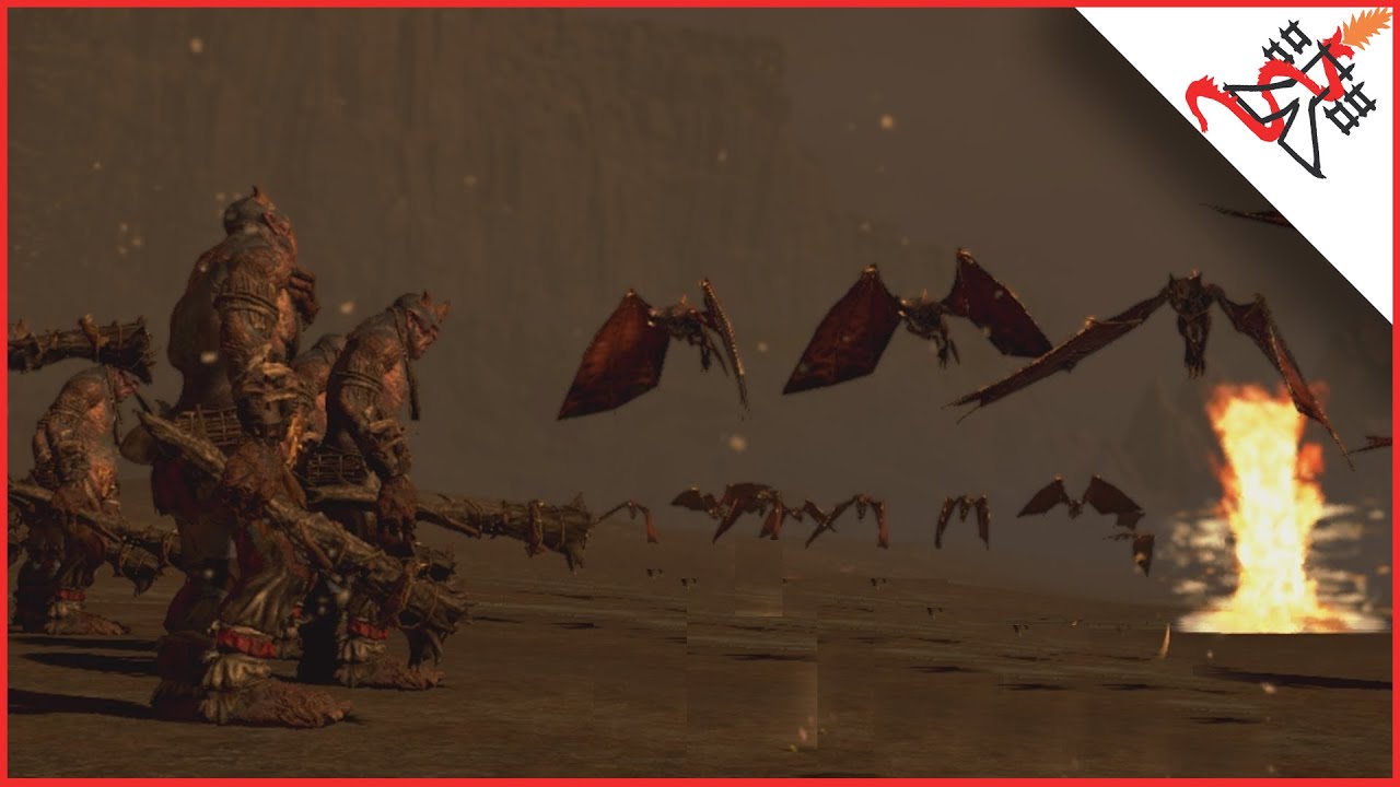 80 Terrorgheist vs 80 CHAOS GIANTS - Total War: WARHAMMER