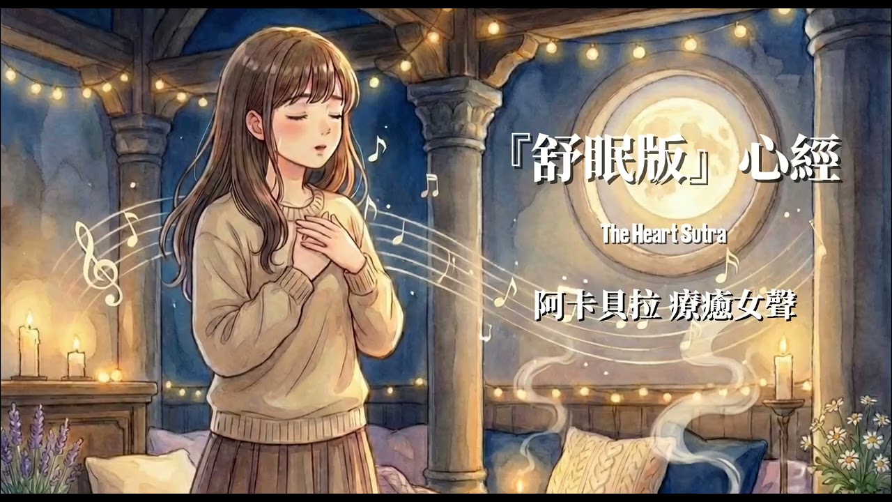 【1小時循環】阿卡貝拉 心經｜粉絲敲碗加長版｜專治失眠與焦慮 1 Hour Heart Sutra Sleep Loop #SleepMusic #Insomnia #Mantra