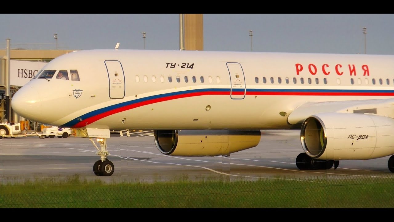 Tupolev Tu-214 Russian Air Force (Government) - 2 x Close-Up at CDG Airport!