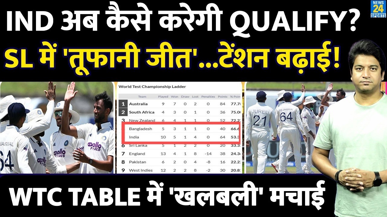 WTC POINTS TABLE : Team India को जीत के बाद भी नुकसान| जानिए पूरा समीकरण| IND VS SL| HIGHLIGHTS