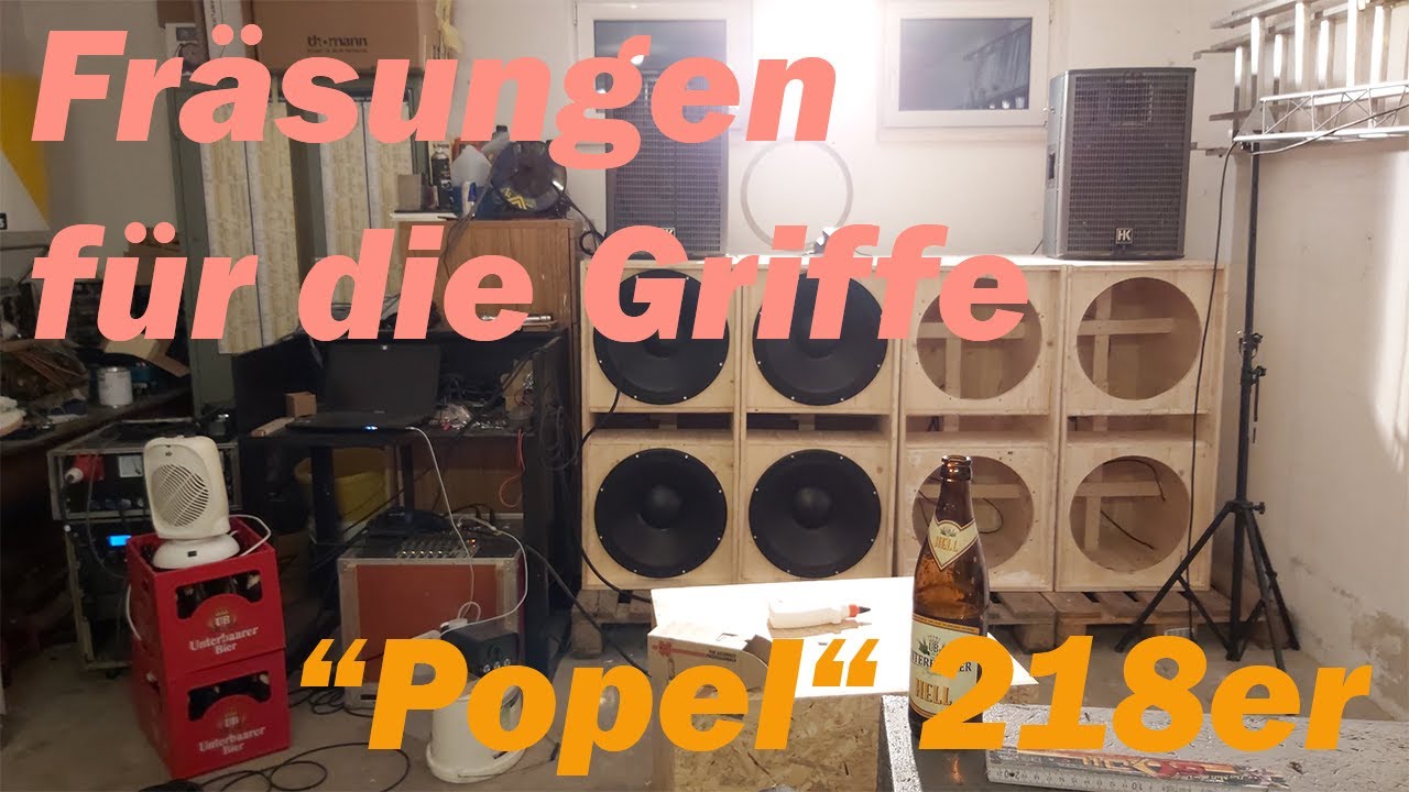Doppel 18er Ausschnitte & Fräsungen mit der Oberfräse | Selbstbau | Bass Subs | PA Anlage | Teil 3/3