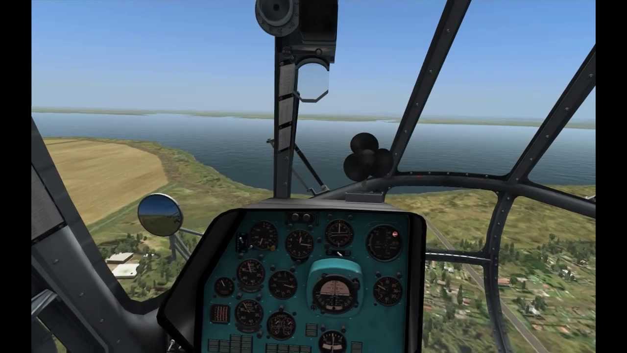 DCS World. Mi-8. Полёт по кругу