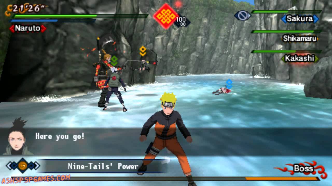 Naruto Shippuden: Kizuna Drive - PSP - Ch. #01. The Kidnapping Investigation Begins! [2/2]