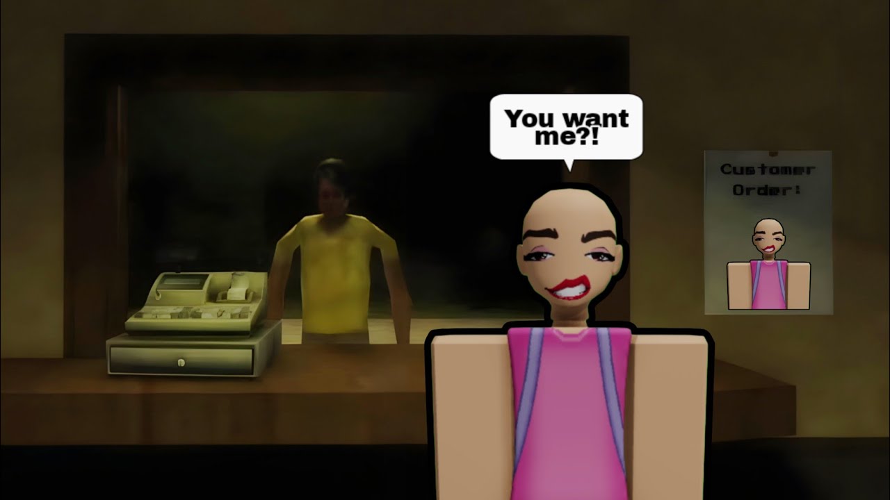 Working at a Roblox Burger Shack! 😨🍔
