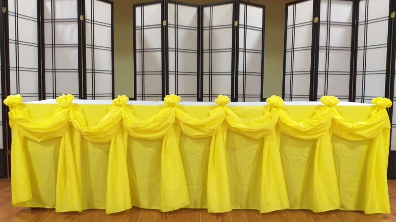 Table Skirting (Flower Design)