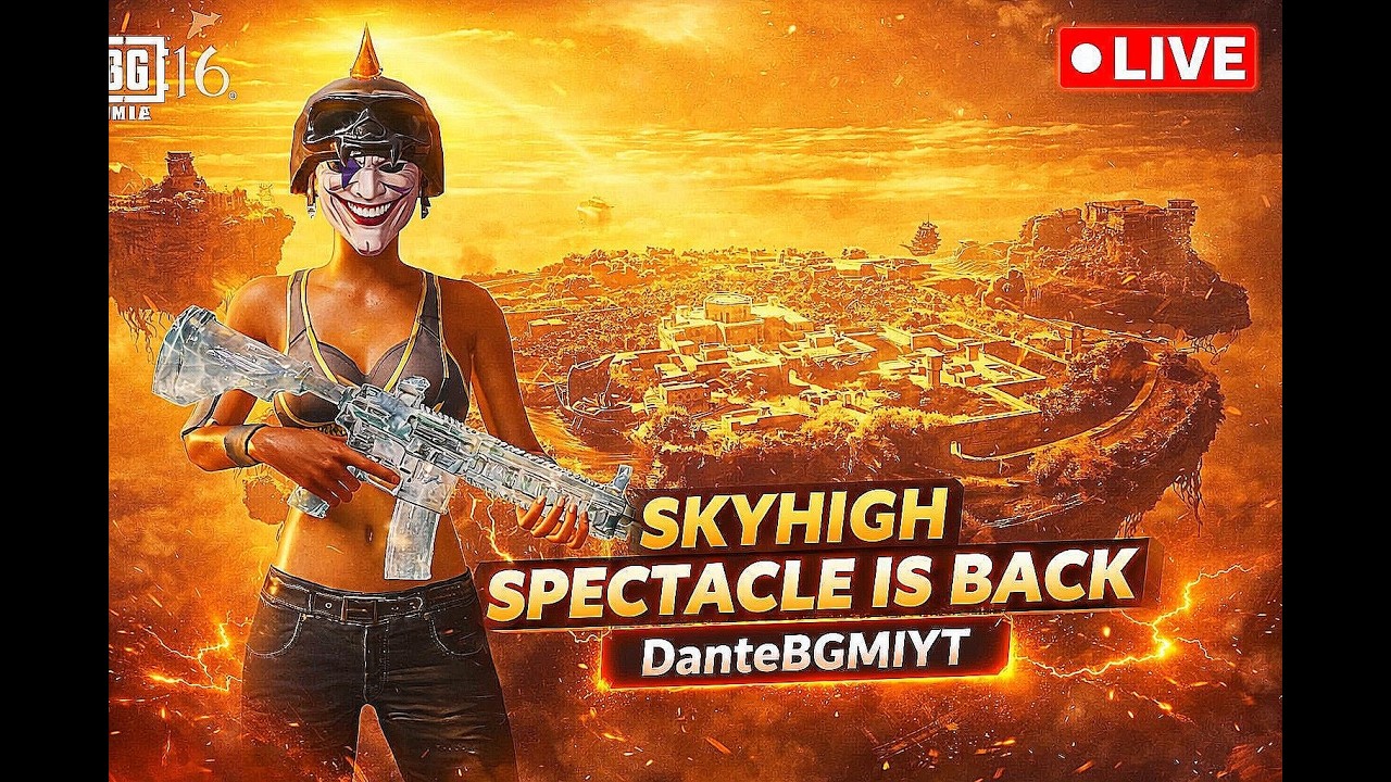 Rank-21 AUG PLAYER ☠️ | SKYHIGH SPECTACLE RETURNS 😍 | 💯 ACCURACY SPRAYS #bgmi #bgmilive #pubg #live