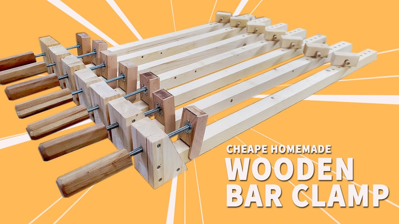 在国外太贵，自己制作木工夹具 !/ DIY  Easier Wooden Bar Clamps