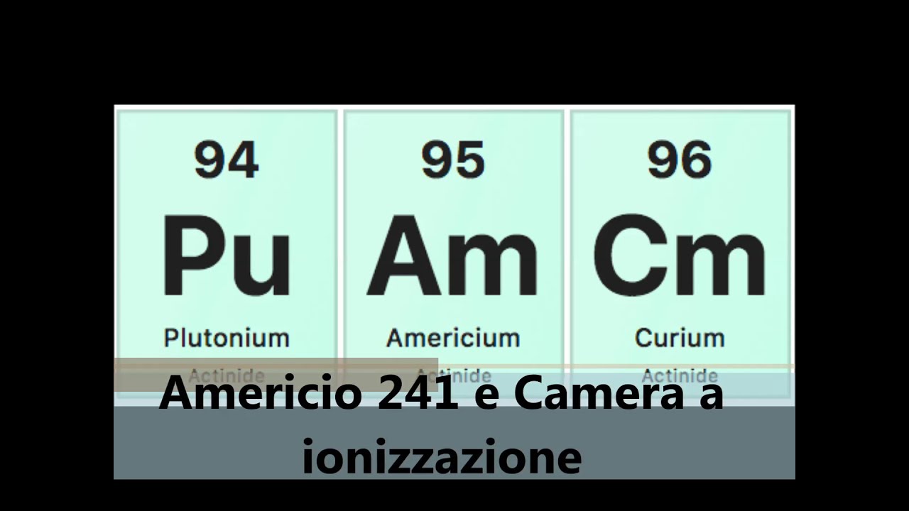 Americio 241 e Camera a ionizzazione DIY ☢️