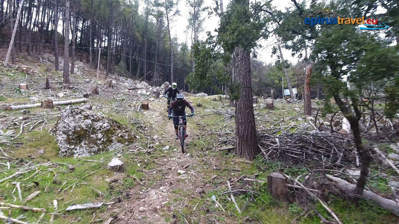 Ορεινή ποδηλασία στο Ζάλογγο πτήση - Mountain bike in Zaloggo drone flight
