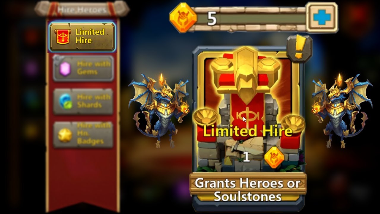 Rolling Hero Crystals on my 3 days Old F2P Account | Castle Clash