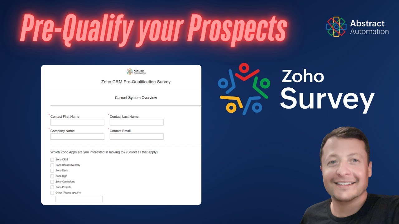 Предварительно оцените потенциальных клиентов с помощью Zoho Survey.