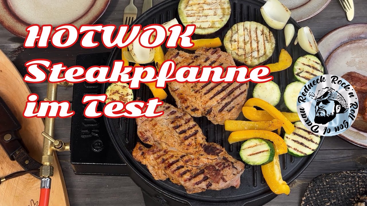 Hot Wok Plancha Grillpfanne 32,5 cm im Test, Das beste Hüft- und Nacken Steak vom Riffelblech