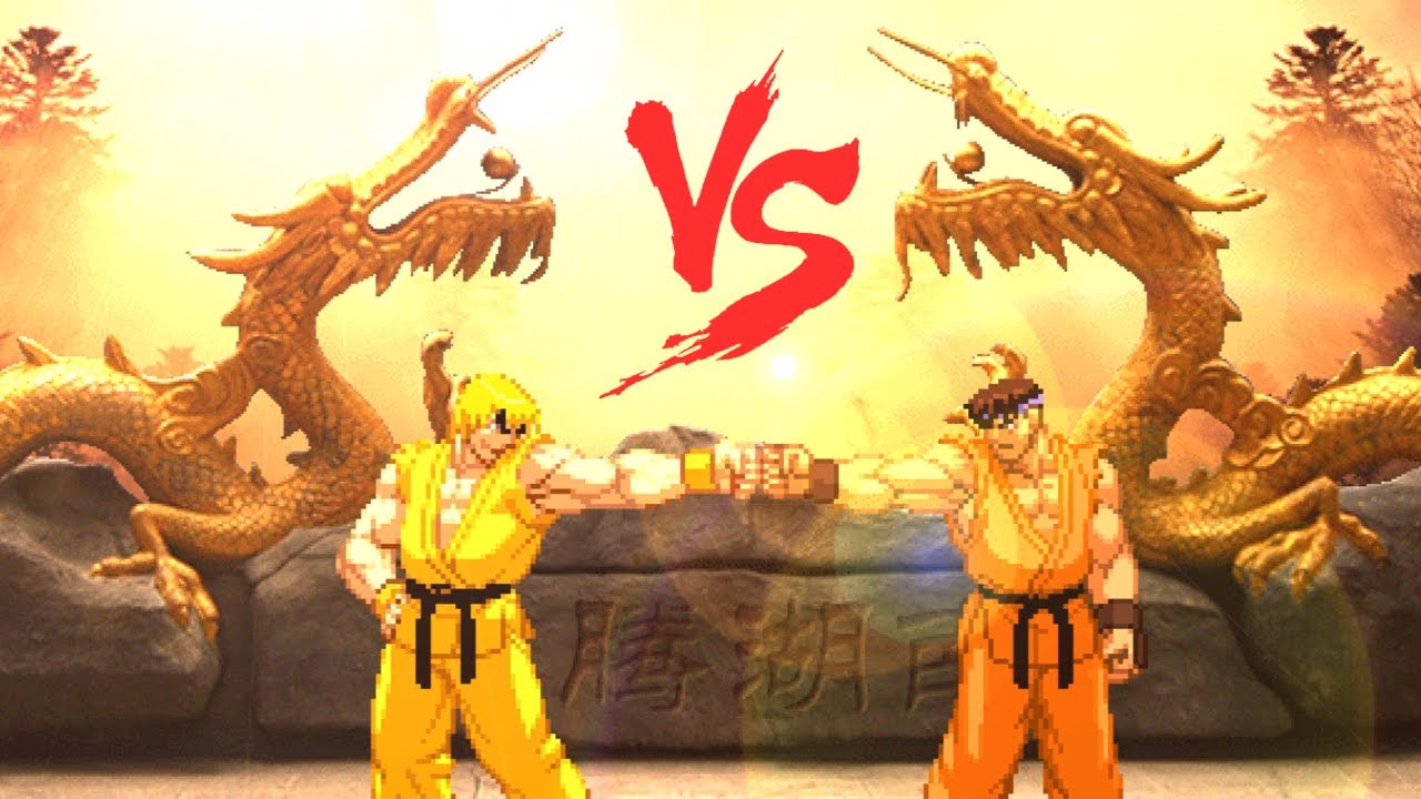 Ken Masters VS Ryu Mugen Street Fighter