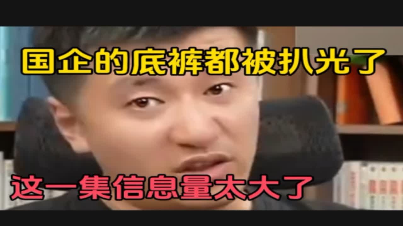 国企的底裤都被扒光了，张雪峰一针见血，信息量太大了