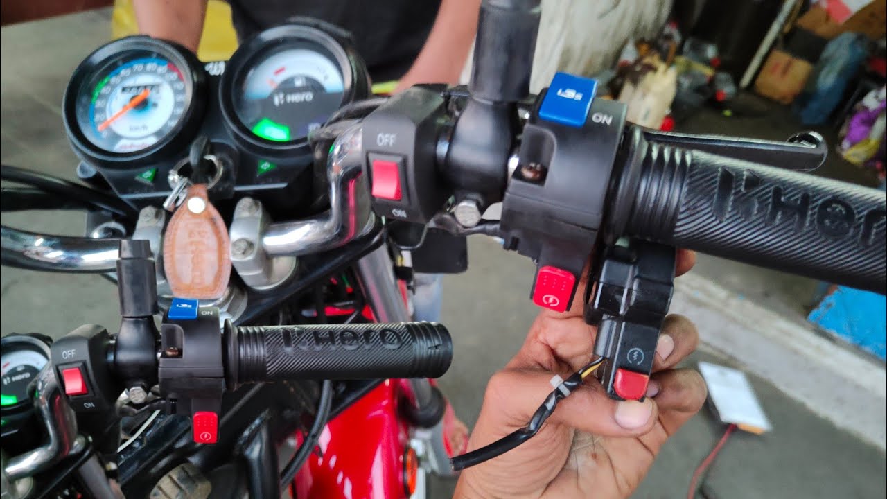 Hero Splendor bike me kill switch install सिलेंडर बाइक में किल स्विच इंस्टॉल