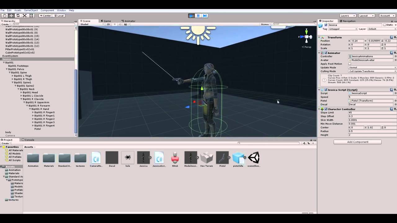 Unity 5, уроки по заявкам #4   Стрельба на Raycast