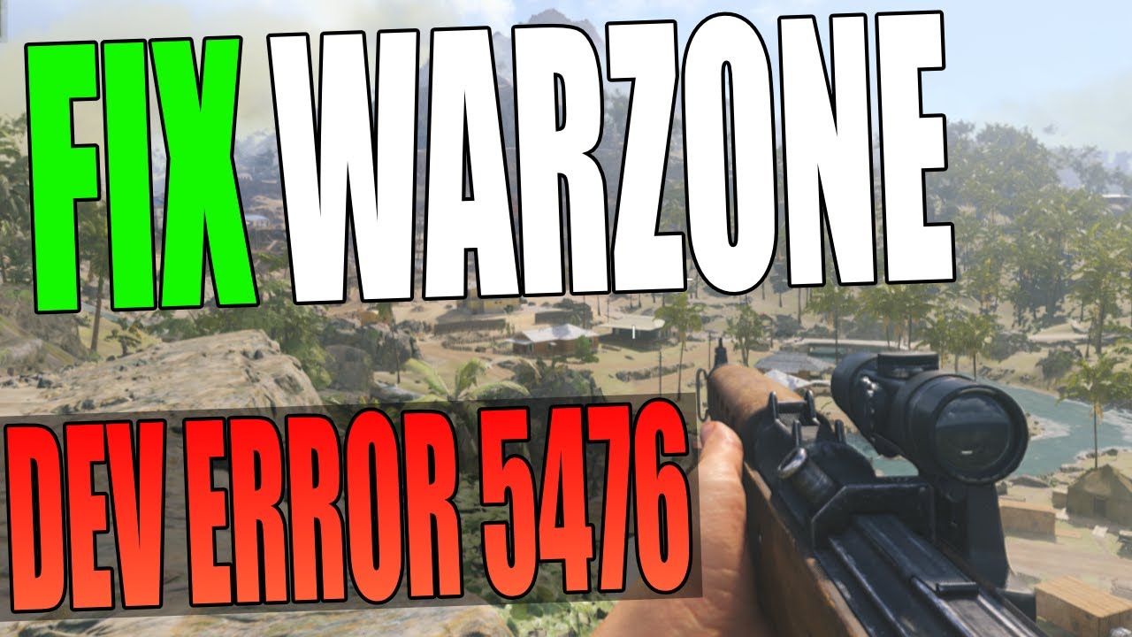 Fix COD Warzone Pacific Dev Error 5476 On PC