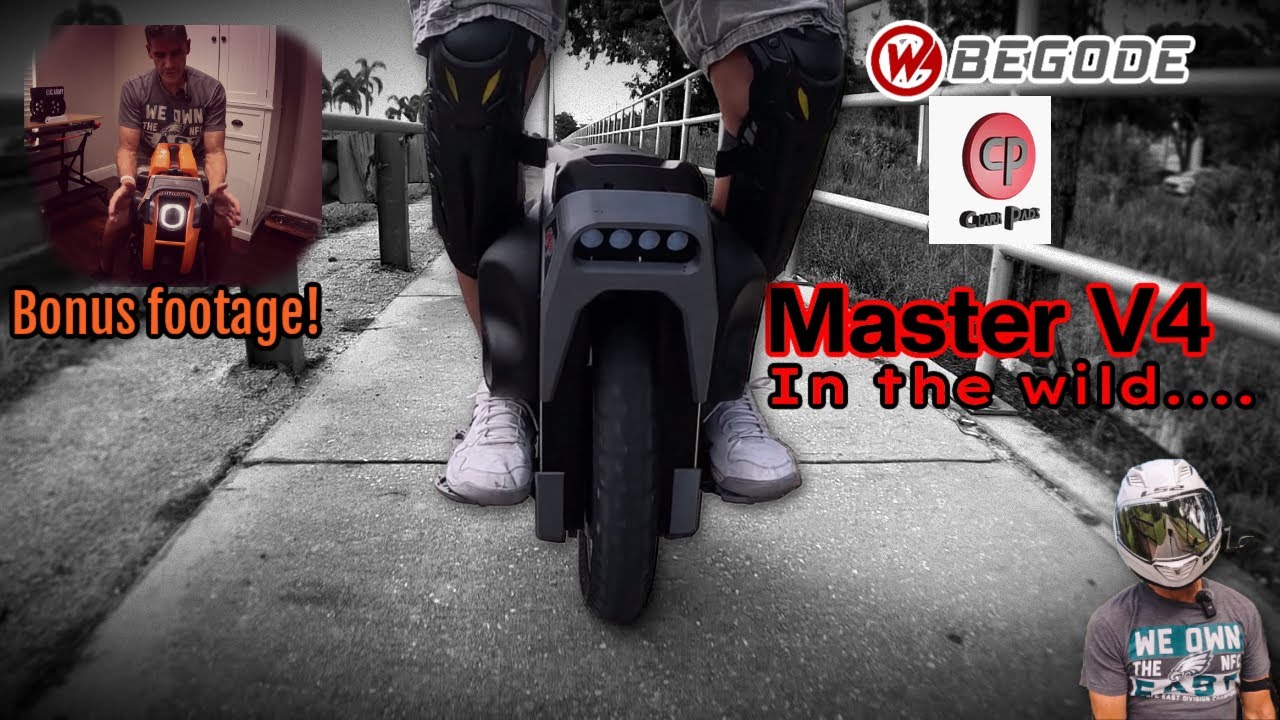 Begode Master with ClarkPad Race Kit Hits the Streets! - Inmotion V13 Clark Bumper Install