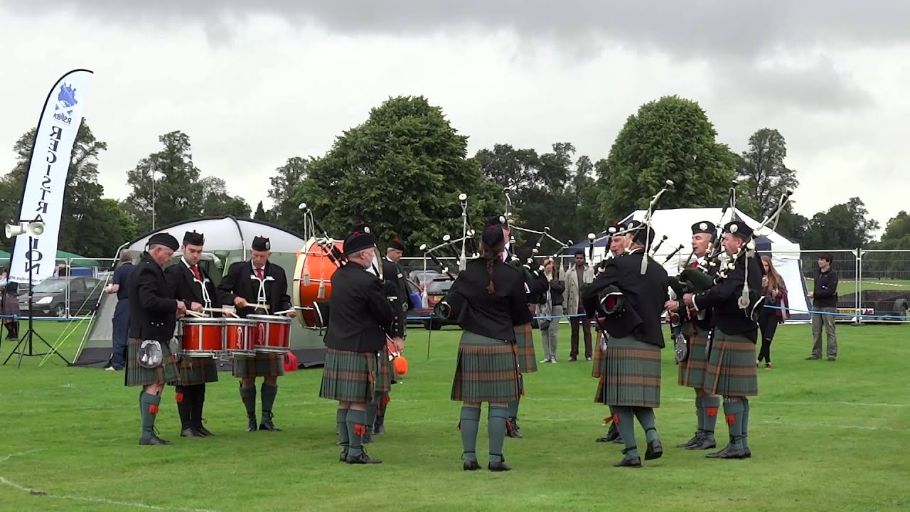 The Jersey Pipe Band Highland Games Perth Perthshire Scotland